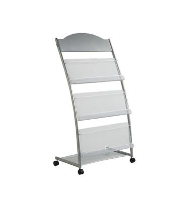 China Adjustable Professional Factory Display Rack (Height) Brochure Magazine Stand Steel Rack for sale