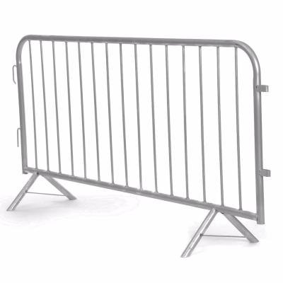 China Safe Temporary Pedestrian Portable Crowd Barrier Movable Metal Construction Sites Queue Fence Movable Barrier for sale