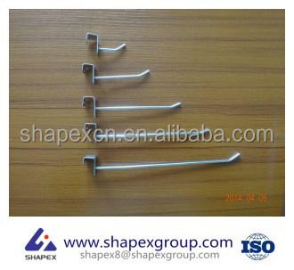 China Metal Metal Rack Display Hook For Supermarket Shelves Grid Wall Hooks for sale