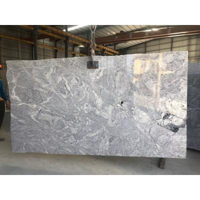 China Modern white granite with black veins tiles for sale