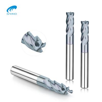 China SAMHO Tungsten Carbide CNC Cutting Tungsten Copper Material 2 Flutes Radius Carbide Endmills Tool Cutter for sale