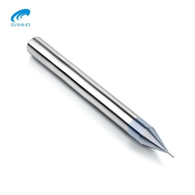 China SAMHO Tungsten Carbide Tool End Mill Carbide CNC Tools 2 Flute Long Neck Square Cutting Tool For Tungsten Copper Material for sale