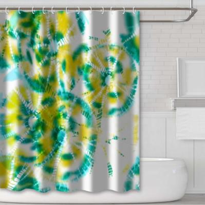 China Sustainable Hot Sale Modern Fashion Custom Printing Waterproof Polyester Flowers Shower Curtain for sale