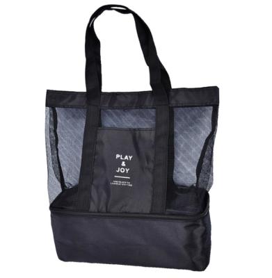 China Luxury Lunch Box Insulated Lunch Bag For Men And Women Meal Prep Tote Mesh Bag for sale