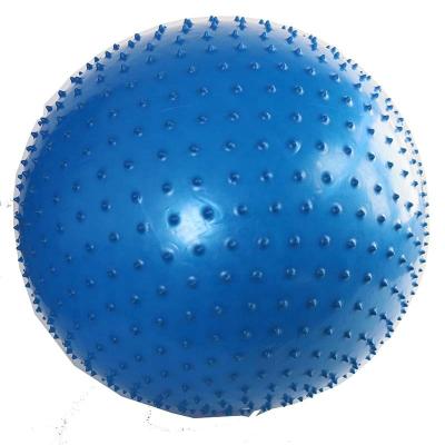 China Customized New Yoga Club Professional Logo PVC Floating Point Massage Yoga Balls Exercise Ball Yoga&Pilates Inflatable Gym Fitness for sale