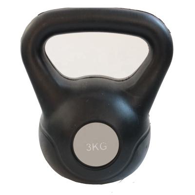 China Durable High Quality Sport Exercise Equipment Plastic Cement Sand Filling Kettlebell for sale