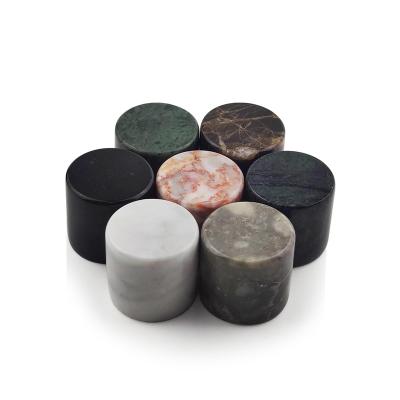 China Non Spill Chinese Factory Direct Wholesale Custom Design High Grade Natural Color Grain Cylinder Shaped Scent Marble Cap 15mm for sale