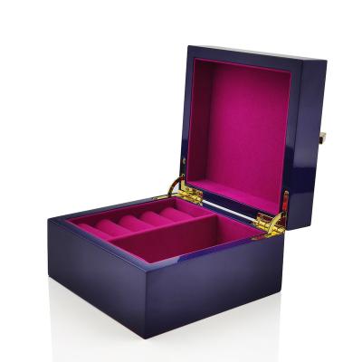 China Special Recyclable Elegant Luxurious Jewelry Packaging Compartment Custom Logo Vintage Wooden Box for sale