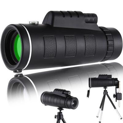 China Civil Professional Telescope HD 40x60 Telescope Outdoor Monocular Telescope With Tripod For Hunting Camping Monocular Telescope For Sale for sale