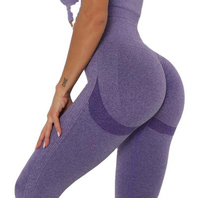 China LOGO Women High Waisted Workout Custom Wholesale Breathable Loosen Hip Yoga Gaiters Gym Lifting Pants for sale