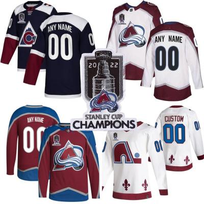 China Custom 2022 Colorado Avalanche Avtive Women Youth Men Stanley Cups Champions Patch Stitched Hockey White Tank Top for sale