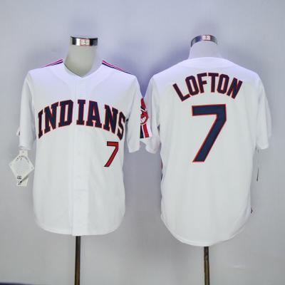 China Cleveland Indians 7 Kenny Lofton S-5XL Throwback Antibacterial Baseball Tank Top for sale