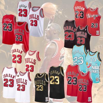 China High Quality Cheap Team Embroidered Men Chicago Price Bull #23 Jordan Jersey Antibacterial Basketball for sale