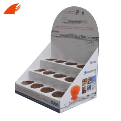 China Better Illustration Three Tiers Counter Cardboard Display Box For Electrical Products / Power Bank Promotion for sale