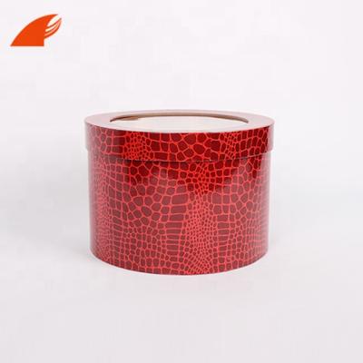 China Recyclable Custom Luxury Fancy Custom Round Boxes Packaging With PVC/Paper Tube Box For Flower Wholesale for sale