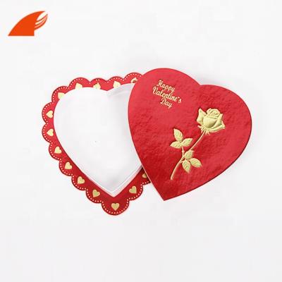 China Recyclable Paper Flowers Soap Box / Heart Shape Velvet Rose Box /Love Heart Boxes for sale