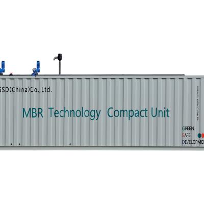 China Hotels MBR / MBBR Container Wastewater Treatment Plant And Intelligent Compact Technology Unit for sale