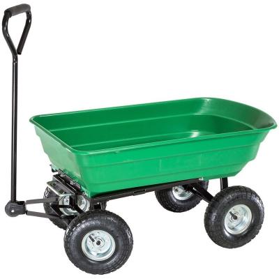 China Good Quality Folding Garden Trolley Cart Folding Tools Garden Cart 4 Wheel Outdoor Cart for sale