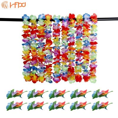 China Small Kaifeng Fabric Flower Hairpin Stage Performance Hawaiian Silk Garland Combination Dress Up Headdress Seaside Holiday Props for sale