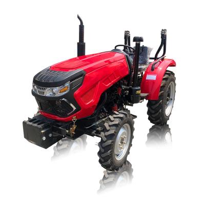 China Mini Farm Garden Agriculture 4WD Tractor 4X4 Tractor 50HP 60HP Compact Tractor With Front Loader And Backhoe for sale