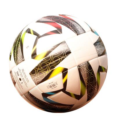 China Durable Custom Size 2 Black Green Yellow Black Custom Football Soccer Ball Match PVC Glossy Silkscreen Blue White Red Gray Surface Color for sale