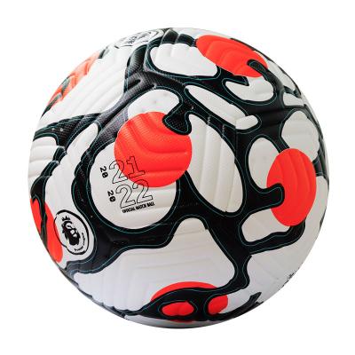 China thermal bonding soccer ball pelotas de futbol 5 logo custom official pu match ball with logo football for sale