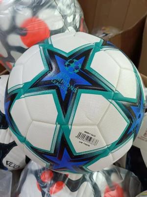 China 2022 Newest Styles PU Material Good Quality PU Size 5 Football And Football for sale