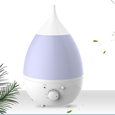 China 1.3L 7colored Night Light Ultrasonic Air Water Droplet Aroma Diffuser Mini Humidifier Household Humidifier Home Appliances for sale