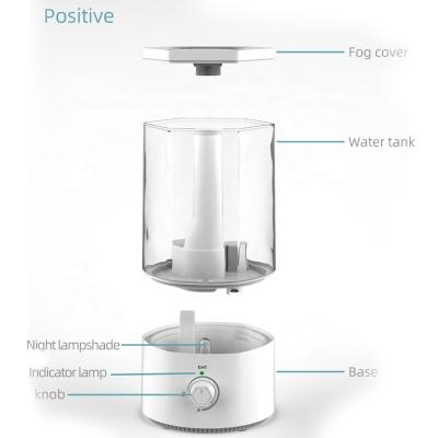 China Hotel 2021 New Products Fill Top Cool Mist Essential Oil Diffuser Quiet Ultrasonic Humidifiers For Bedroom for sale