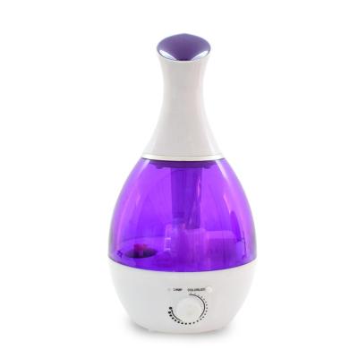 China Feel Comfortable Customized Color 25W Cool Mist Air Humidifier Manual Control Ultrasonic Essential Oil Diffuser With LED Night Light for sale