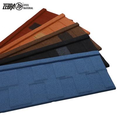 China Modern Stone Coated Metal Roofing Shingles Stone Coated Aluminum Roofing Tiles for sale