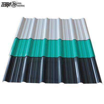 China Wave PPGI Prepainted Container Plate Tile Corrugated Steel Color Coated Sheeting for sale