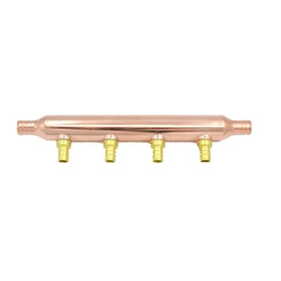 China Underfloor Heating Controls System Copper Manifold For Floor Heating for sale