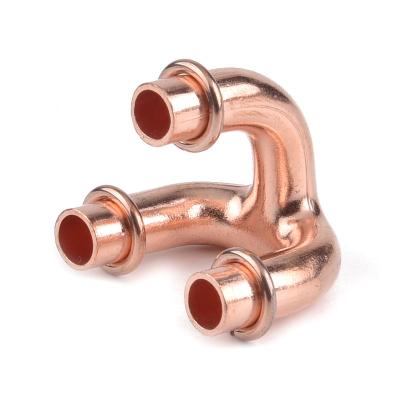 China High Quality All Elbow Copper Y Tee Pipe Fitting Three Way Three-Ways Pipe Fittings for sale