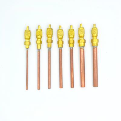 China All refrigeration parts access valve 1/4 3/8 fill valve for sale