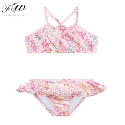 China Factory Customized Anti-UV Lace Flower Printed Little Baby Swimsuit 2018 Kids Swimwear Boys Bikini for sale