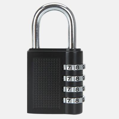 China The lock is secured by means of a 4/3 digit number combination. 80*42*20mm Dial 4 Digit Combination Protective Lock Heavy Duty Waterproof Security Padlock Outdoor Gym Code Risk Free Lock Black for sale