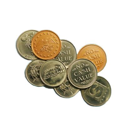 China Stainless / Brass Commemorate Gift Medal Token Coin Embossed Token Coin For Game Machine for sale