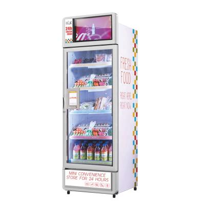 China Energy Saving Single-temperature Glass Door Refrigerated Beverage Showcase for sale