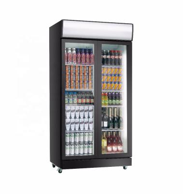 China Commercial Subzero Upright Sliding Glass Door Beer Visi Refrigerator for sale