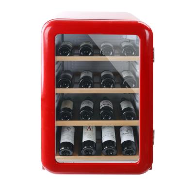 China Household Under Counter Cooler RETRO Wine Cooler Cabinet Cellar Refrigerator for sale