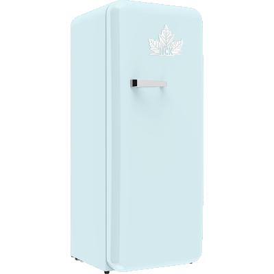 China Retro popular color THERMOELECTRIC blue colorful custom art household gas tall refrigerator with handle refrigerator for sale