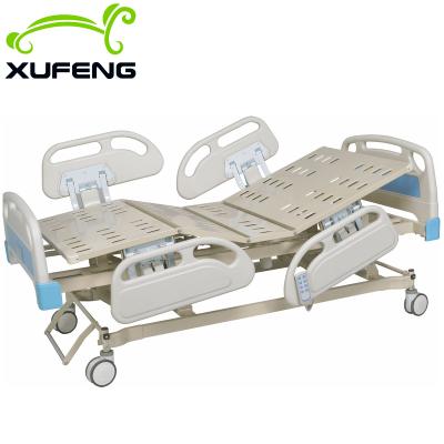 China Hospital Bed Sound Vend ICU 5 Function Remote Control Electric Hospital Bed for sale