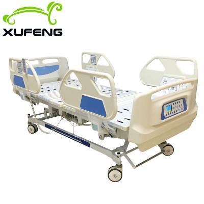 China Modern XF8582 Five Functions Adjustable Electric Medical Hospital Bed ICU Bed For Paitent for sale