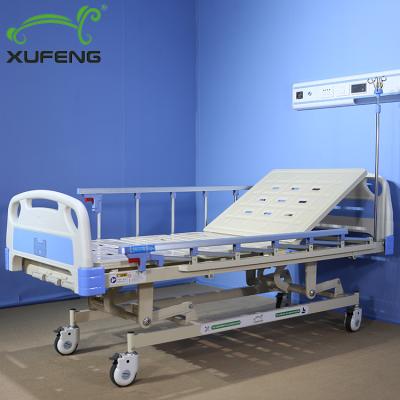 China XF803C Home Nursing Centers Hospital Furniture Three Functions Manual Hospital Bed for sale