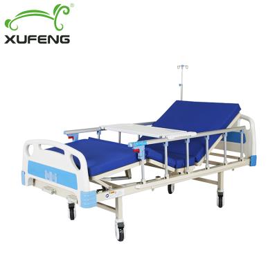 China XF802A Home Nursing Centers Hospital Furniture 2 Functions Crank Manual Hospital Bed for sale