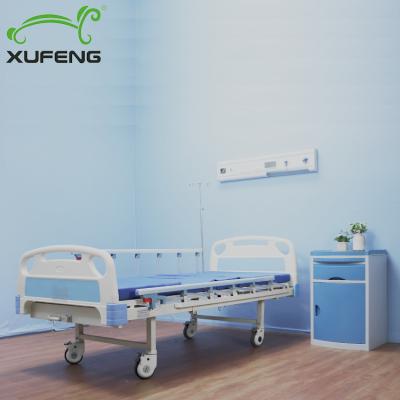 China Home Nursing Centers Hospital Furniture Simple Crank Manual Hospital Bed XF801A for sale