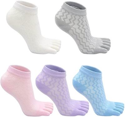 China QUICK DRY Five Toe Socks Boys Girls Five Finger Socks Kids Ankle Cotton Running Sock (5 Pairs) for sale