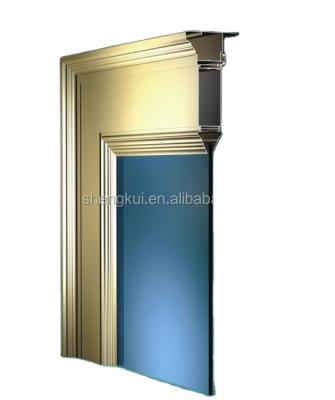 China P45 Glass Wall Doors Artistic Aluminum Profiles SUNKEY Aluminum Extrusions for sale