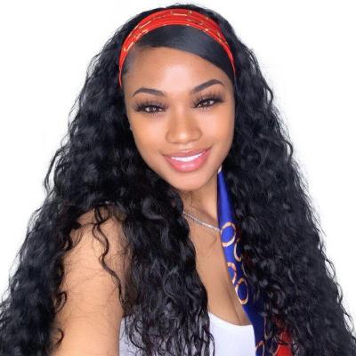 China Wholesale Unprocessed Brazilian Remy Hair Wigs 100% Body Wave Hairband Wigs Hair Water Wave for sale